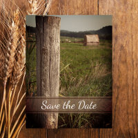 Green Pastures Country Ranch Wedding Save the Date