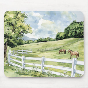 Green Pastures Ranch Horses Mouse Pad