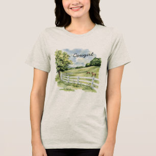 Green Pastures Ranch Horses Tri-Blend Shirt