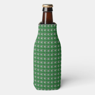 Green Pattern Bottle Cooler