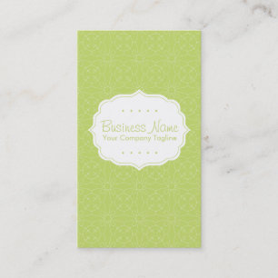Green Pattern Business Card