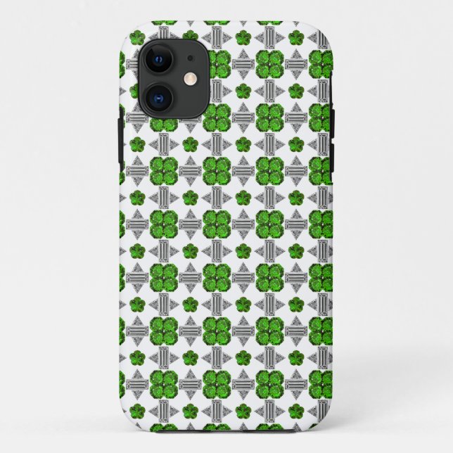 Green Pattern Case-Mate iPhone Case (Back)