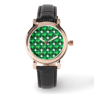 Green Pattern Emerald Watch