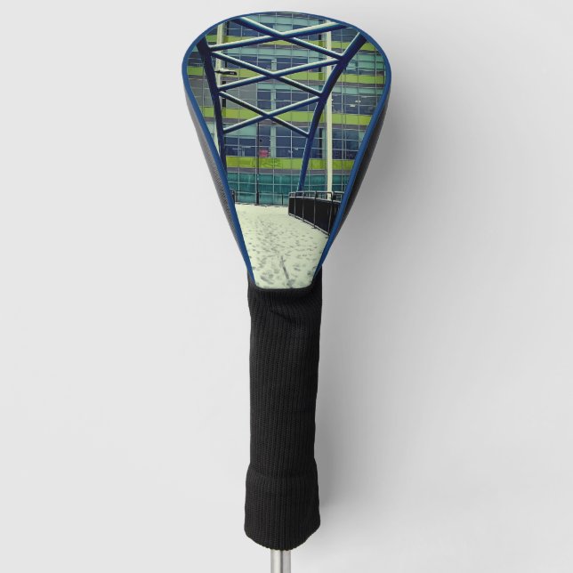 Green pattern golf head cover (Front)