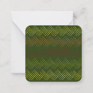 Green Pattern Notecard