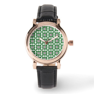 Green Pattern Watch