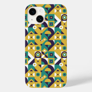 green patterns Case-Mate iPhone 14 case