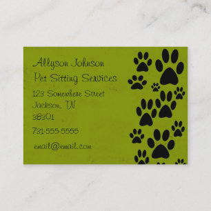 Green Paws Business Cards