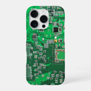 Green PCB Circuit Board Design for IT Pros iPhone 16 Pro Case