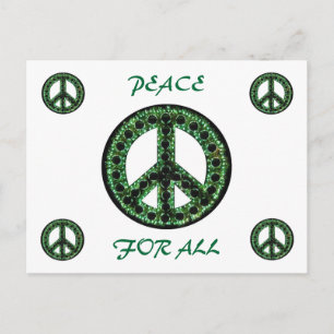 green peace for all postcard