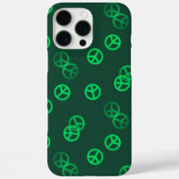 Green Peace Sign Pattern