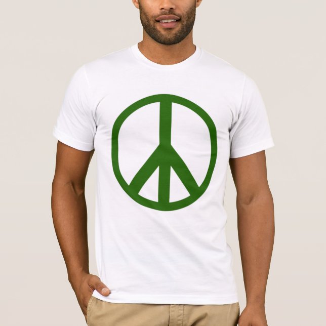 Green Peace Sign T-Shirt (Front)