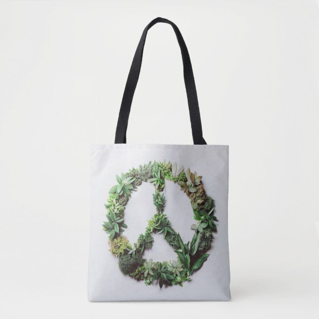 Green Peace Tote Bag (Front)
