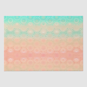 Green, Peach, Melon and Coral Tissue Paper