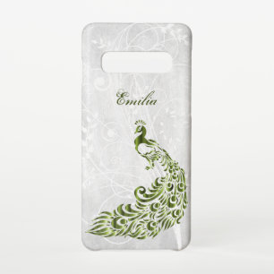 Green Peacock Personalised Samsung Galaxy Case
