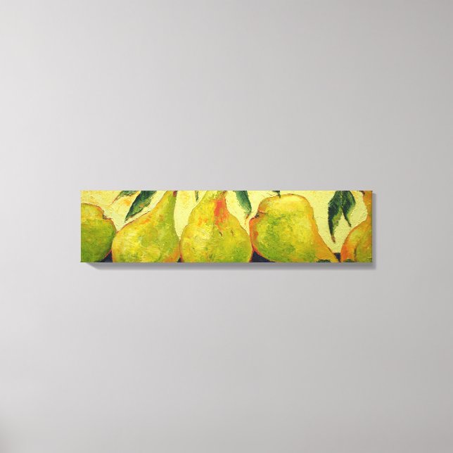 Green Pears Gallery Wrap Canvas Print (Front)