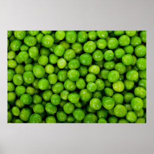 Green Peas Background Poster