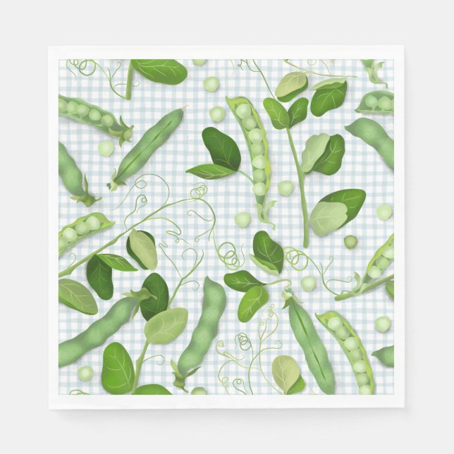 Green Peas Paper Napkins (Front)
