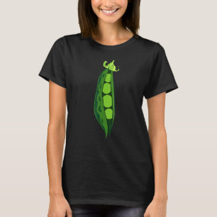 Green Peas Pea Pod Funny Vegetable Veggies Hallowe T-Shirt