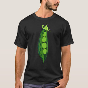 Green Peas Pea Pod Funny Vegetable Veggies Hallowe T-Shirt