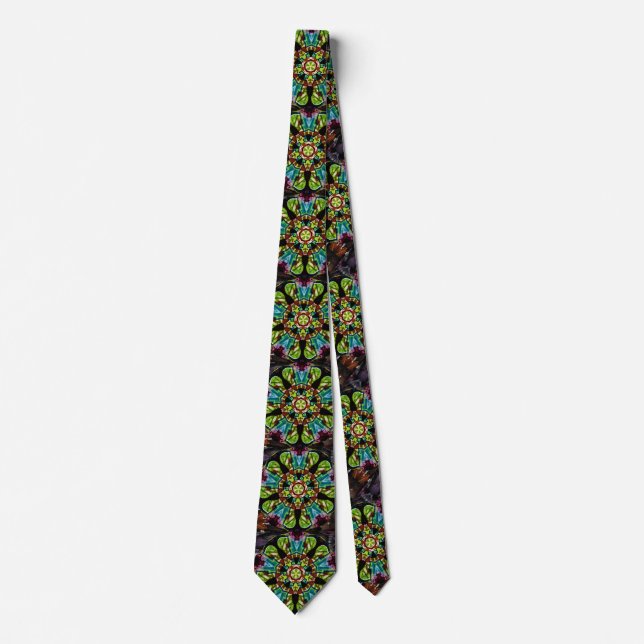 Green Pentagon Tie (Front)