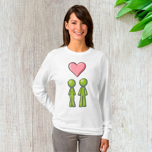 Green People Love Womens Long-Sleeve T-Shirt