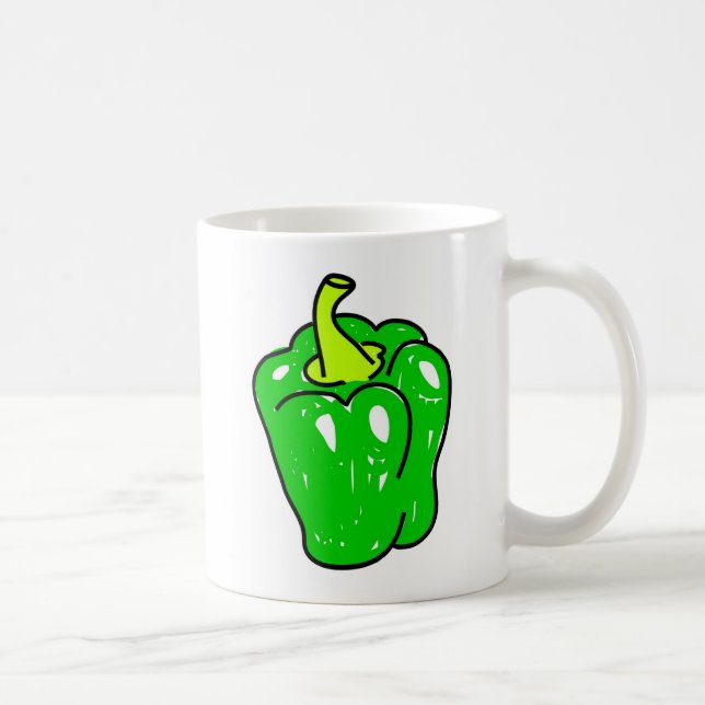 green-pepper coffee mug (Right)
