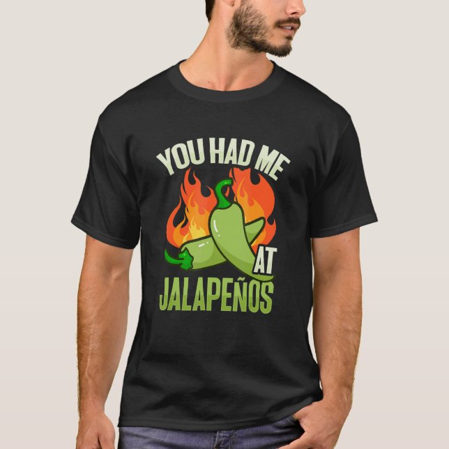   green pepper Design for a Scoville Chilli   T-Shirt (Front)