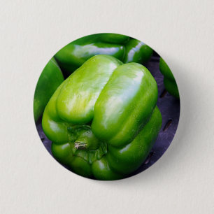 Green Peppers 6 Cm Round Badge