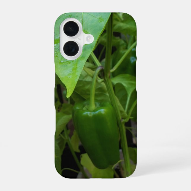 Green Peppers iPhone 16 Case (Back)