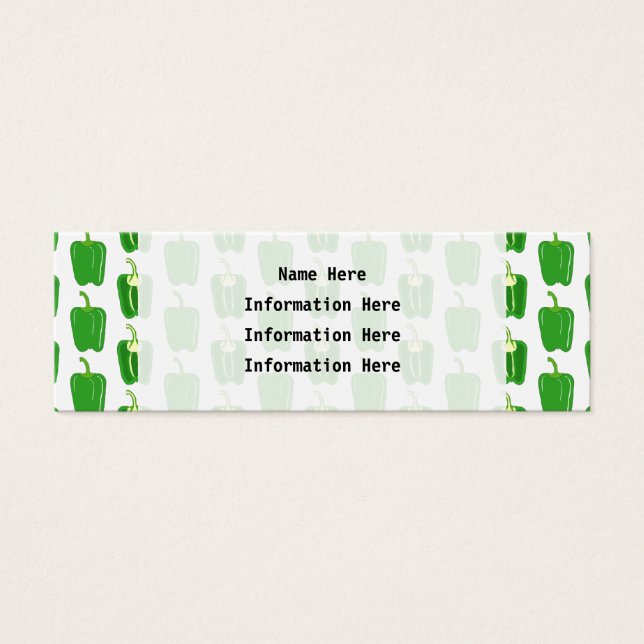 Green Peppers Pattern. (Front)