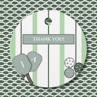 Green Perfect Match Couple Bridal Shower Thank You Favour Tags