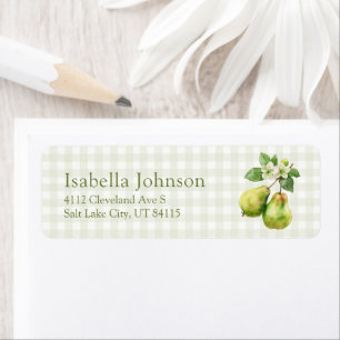 Green Perfect Pair Bridal Shower Return Address