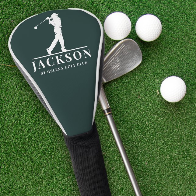 Green Personalised Monogram Golf Swing Head Cover (Creator Uploaded)