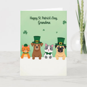 Green Pet Parade Grandma Card