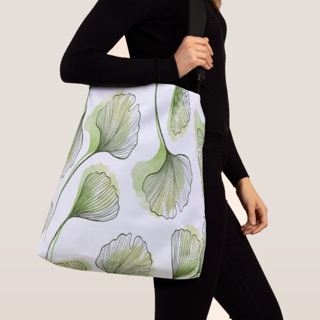 Green petals crossbody bag (Close Up)