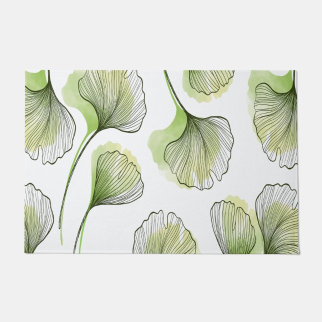 Green petals doormat (Front)