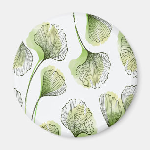 Green petals magnet