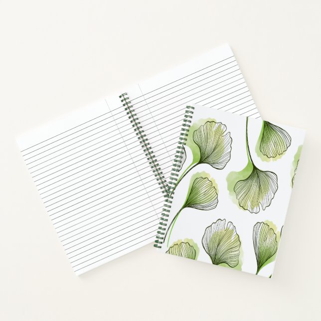 Green petals notebook (Inside)