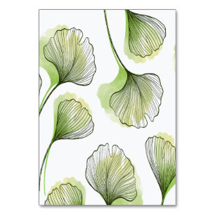 Green petals table number