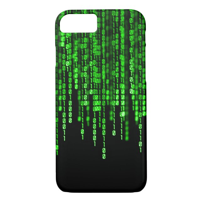 Green Phantom Dragon Binary Code Case-Mate iPhone Case (Back)