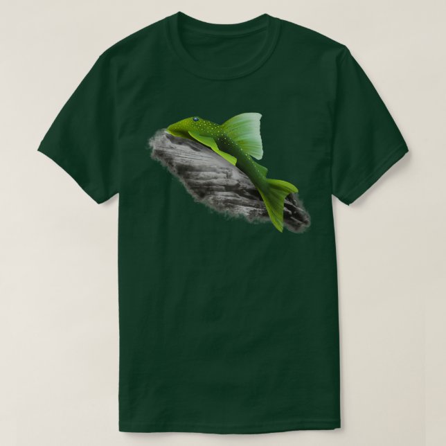 Green Phantom Pleco T-Shirt (Design Front)