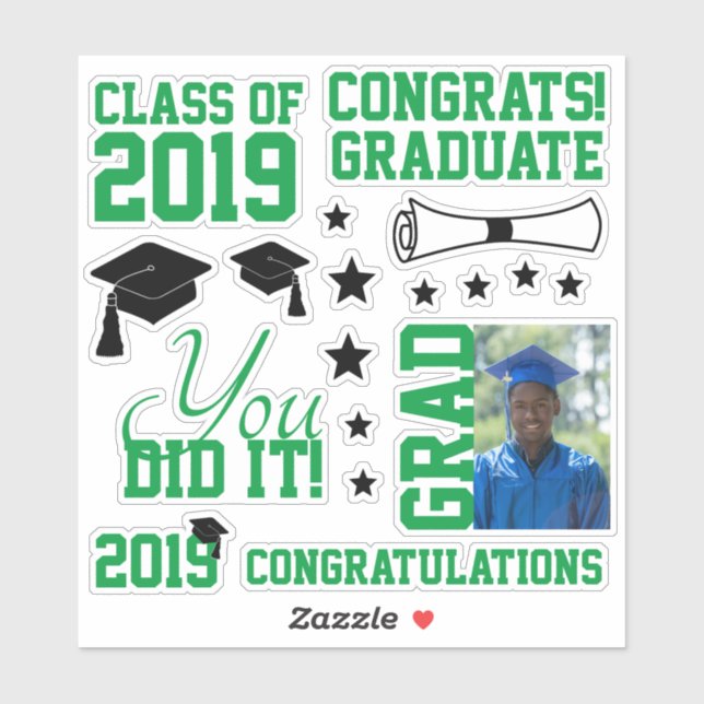 Green Photo Graduation (Sheet)