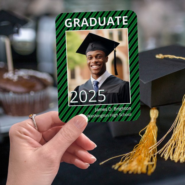 Green Photo Graduation  Magnet (Creator Uploaded)