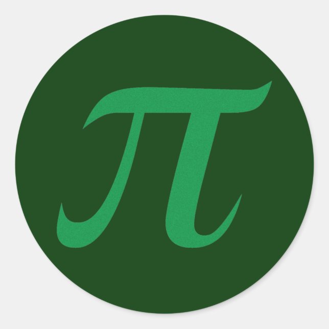 Green Pi Sticker (Front)