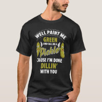 Green Pickle Dillin Joke Pun Vegetarian Cucumber