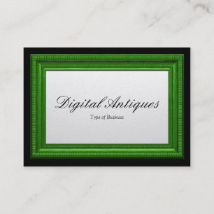 Green Picture Frame Business Card