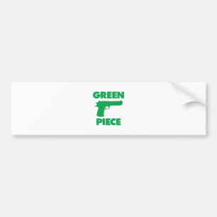 Green Piece Bumper Sticker
