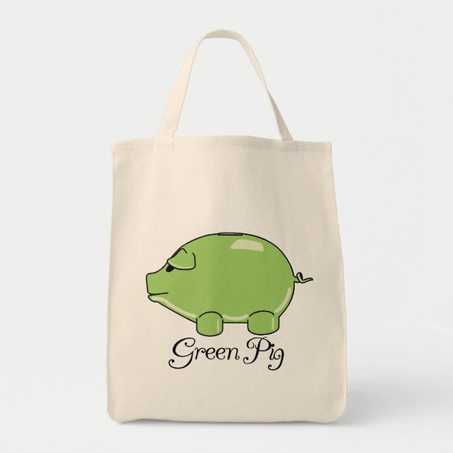 Green Pig Organic Tote (Front)