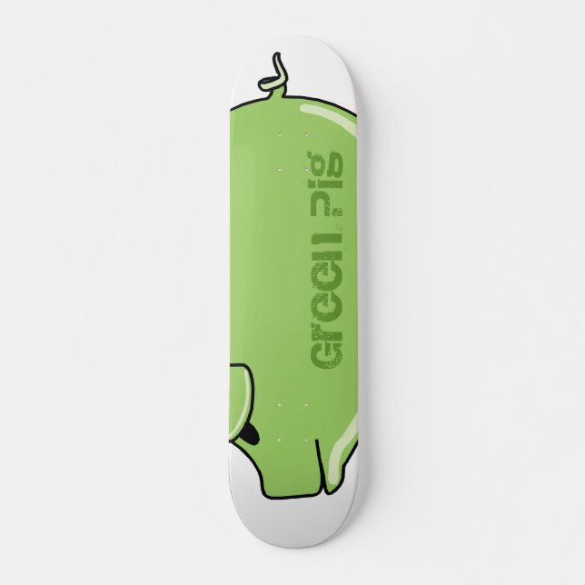 Green Pig Skateboard (Mini) (Front)